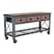 Duramax 72 In x 24 In. 3 Drawer Rolling Industrial Workbench with Wood Top 68001 - alternate 2